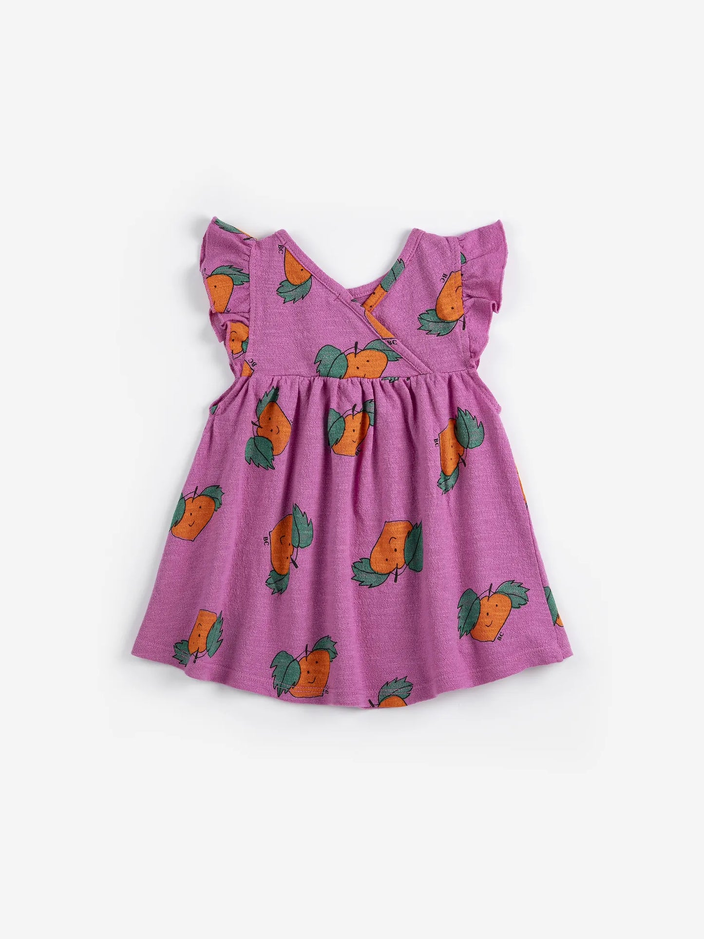 Vestido estampado con volantes Tangerine