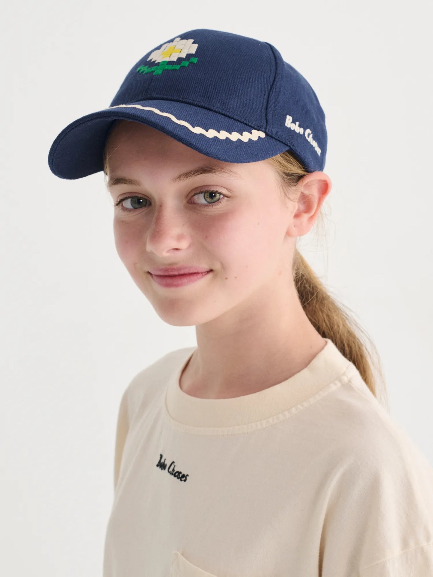Gorra de sarga Pixel Daisy