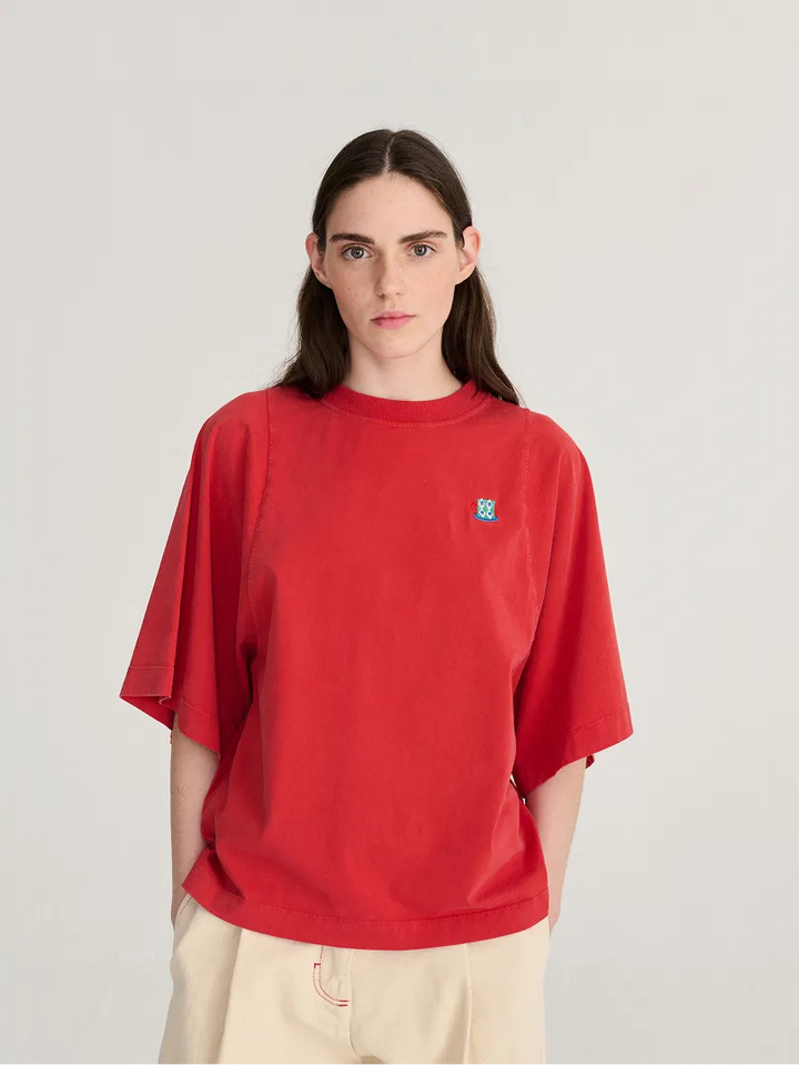 Monster Mug embroidery relaxed T-shirt