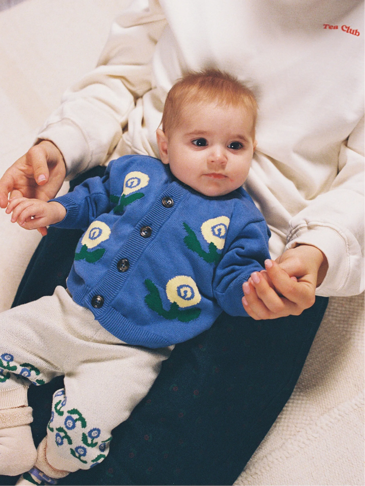 Stamp Bloom knitted pants