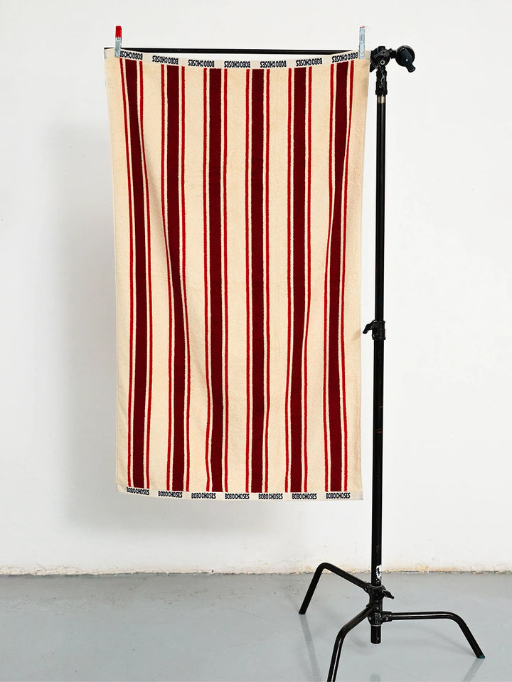 Bobo Choses Striped beach towel