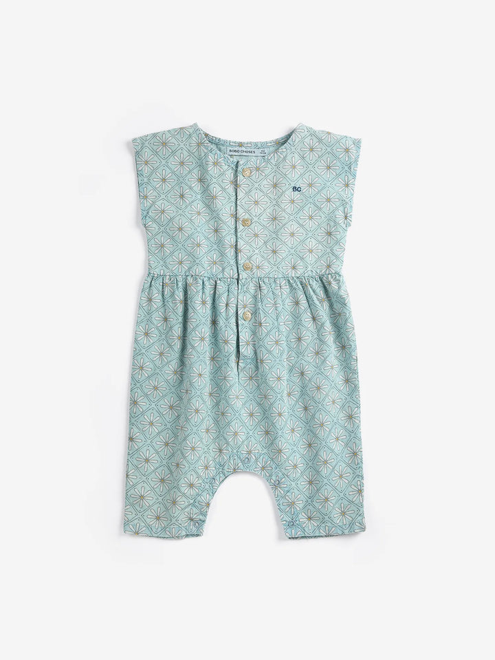 Daisy Mosaic all over woven overall