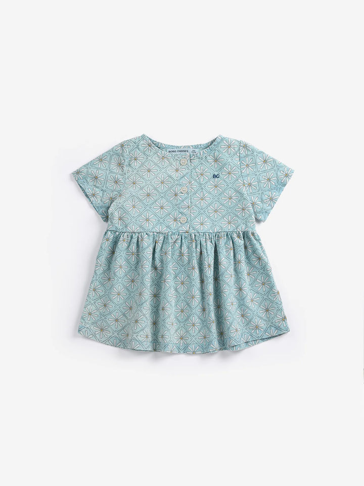 Vestido de tejido estampado Daisy Mosaic