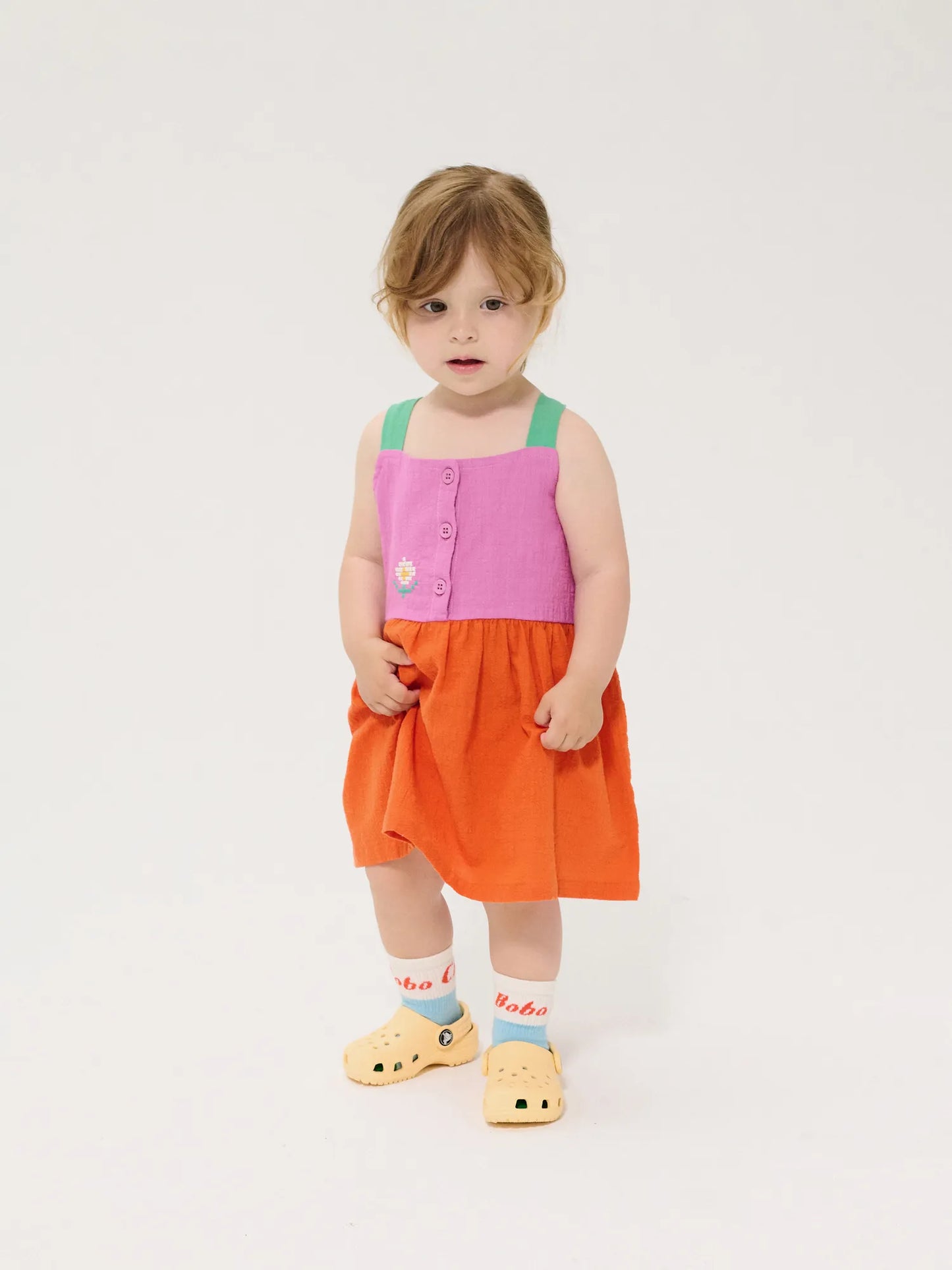 Vestido de tejido estilo color block Pixel Daisy