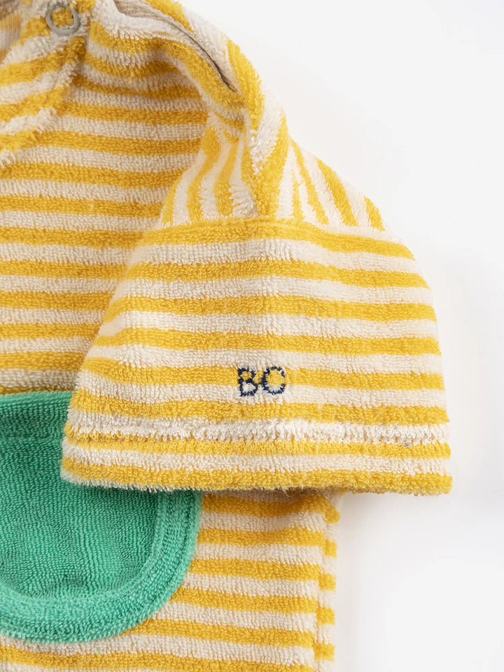 Yellow Stripes terry cloth Tshirt