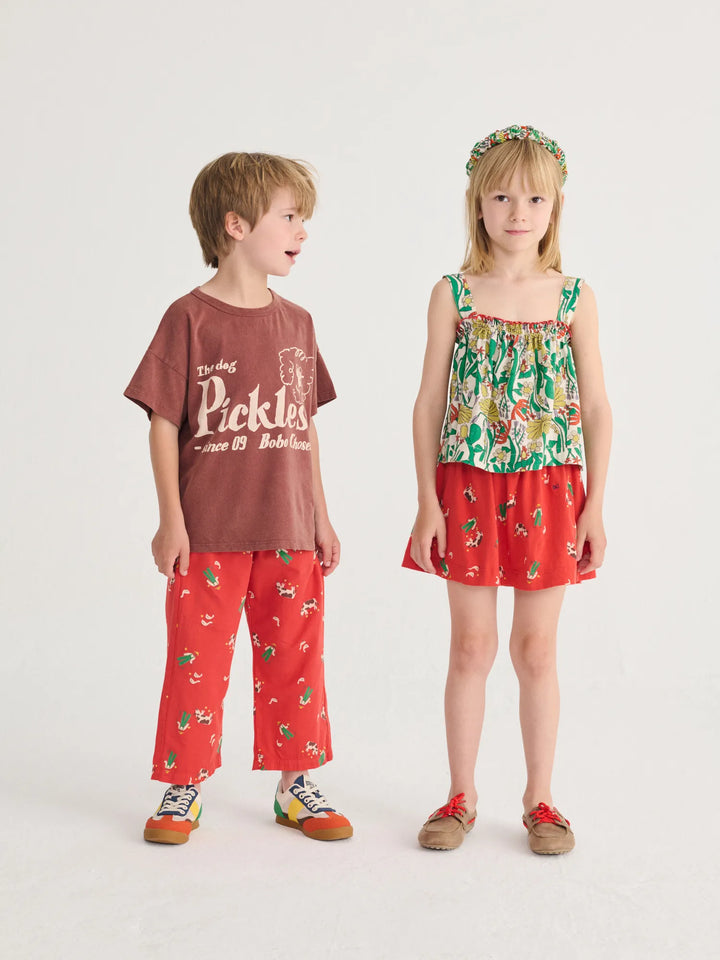 Color Herbalist all over woven top