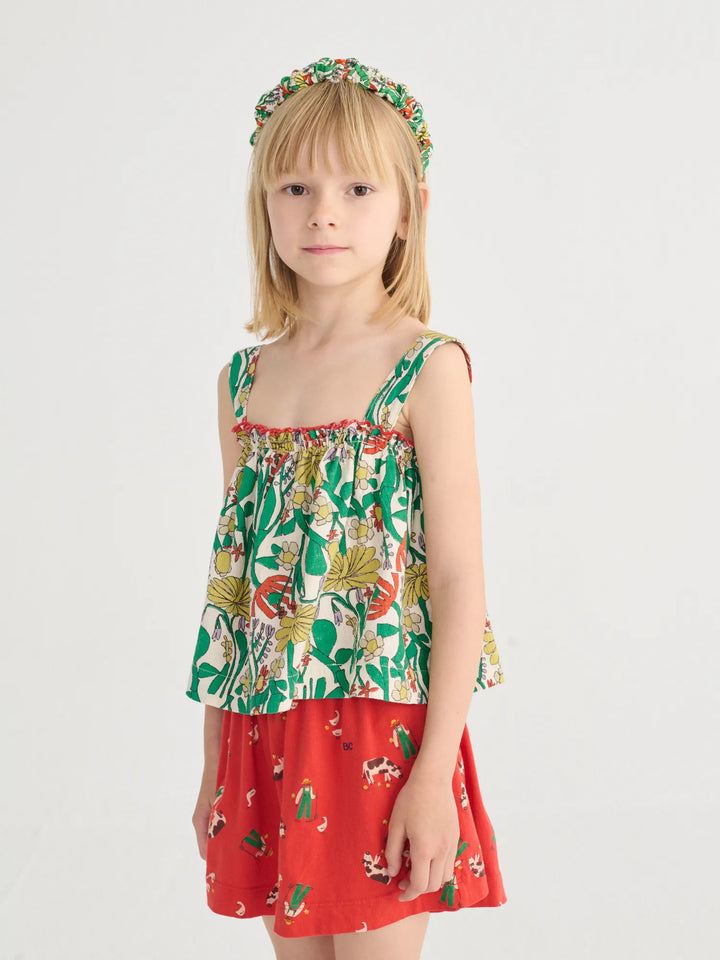 Color Herbalist all over woven top