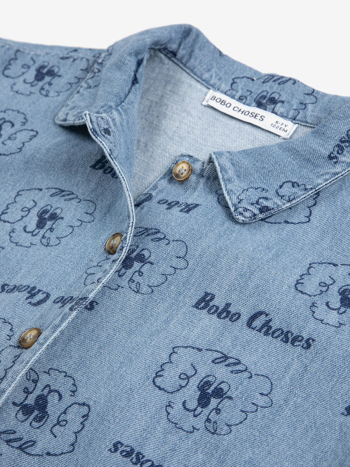 Camisa vaquera estampada Pickles The Dog