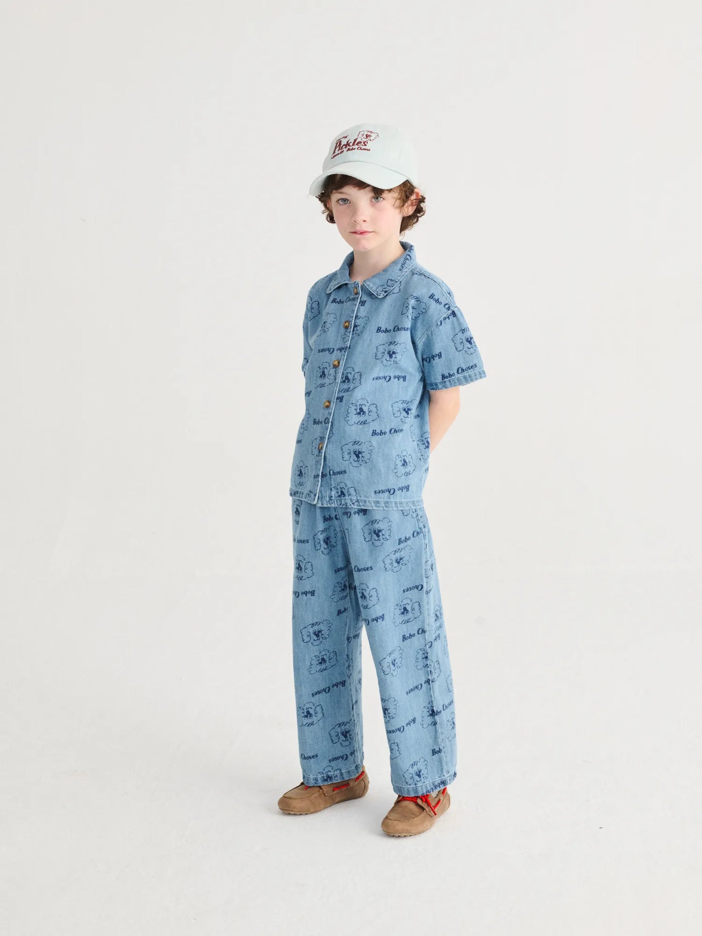 Pickles The Dog all over denim shirt