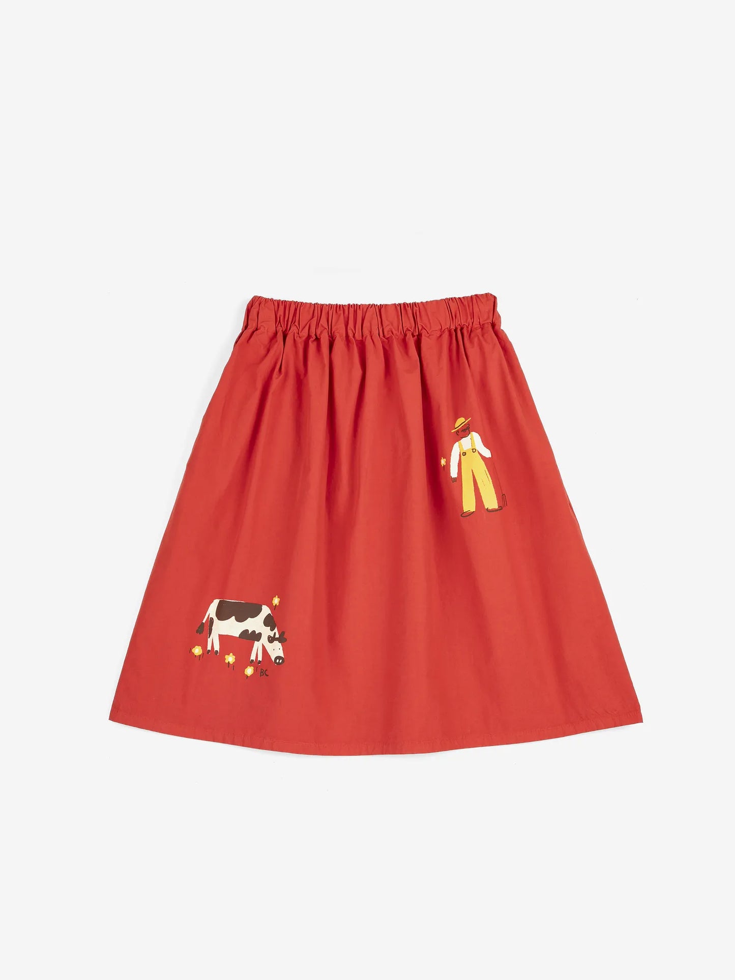 Farm Adventure woven midi skirt