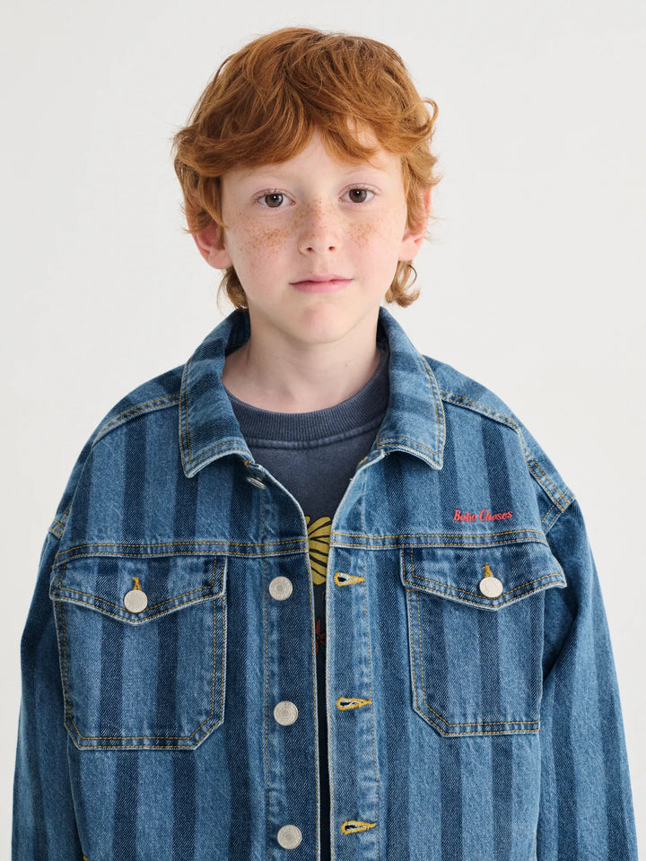 Jaqueta denim de ratlles Bobo Choses
