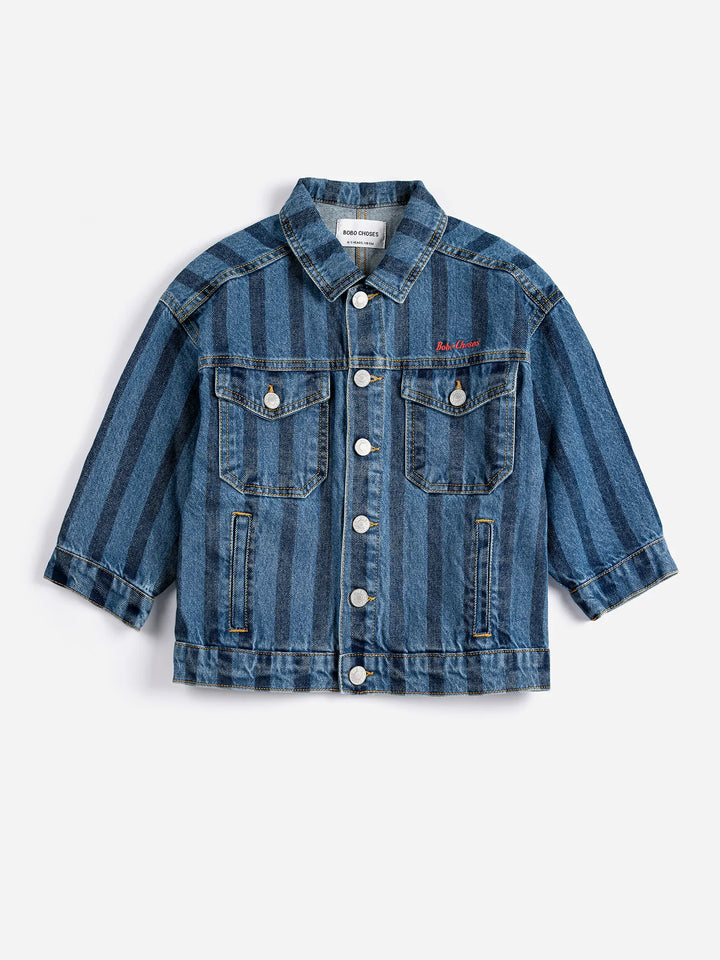 Jaqueta denim de ratlles Bobo Choses