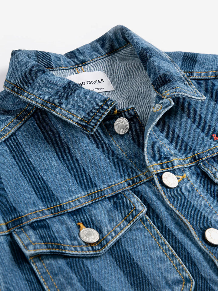 Jaqueta denim de ratlles Bobo Choses