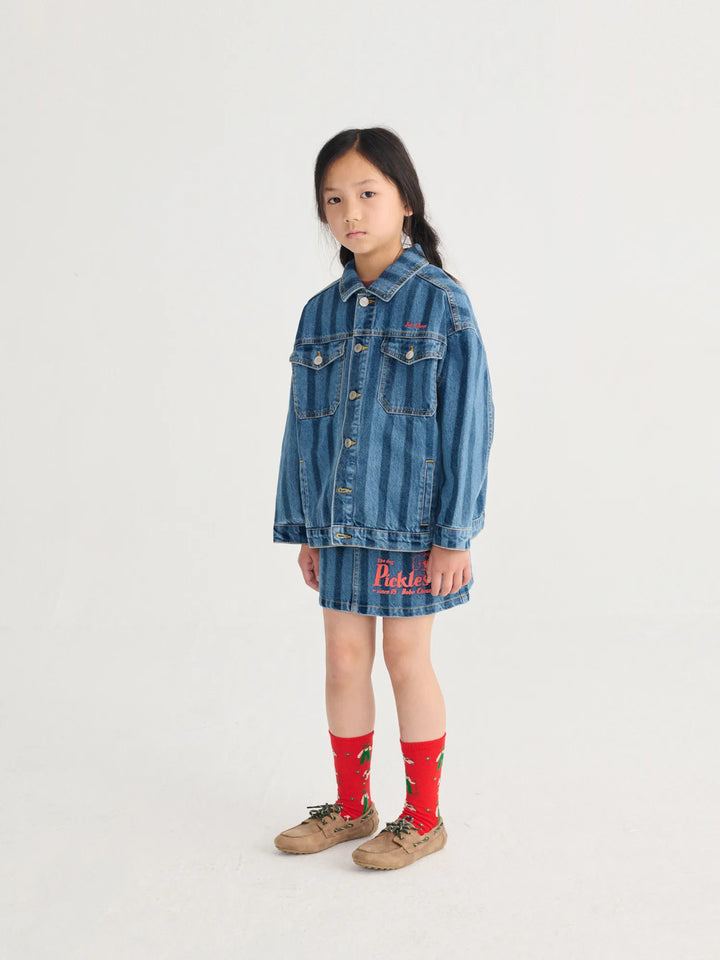 Jaqueta denim de ratlles Bobo Choses