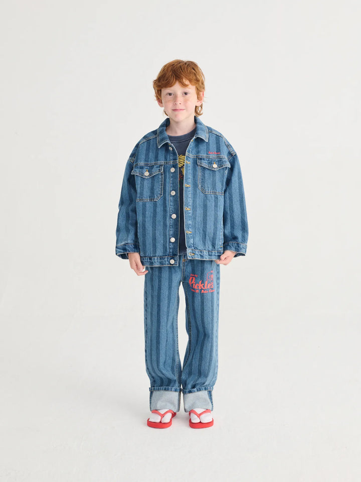 Jaqueta denim de ratlles Bobo Choses