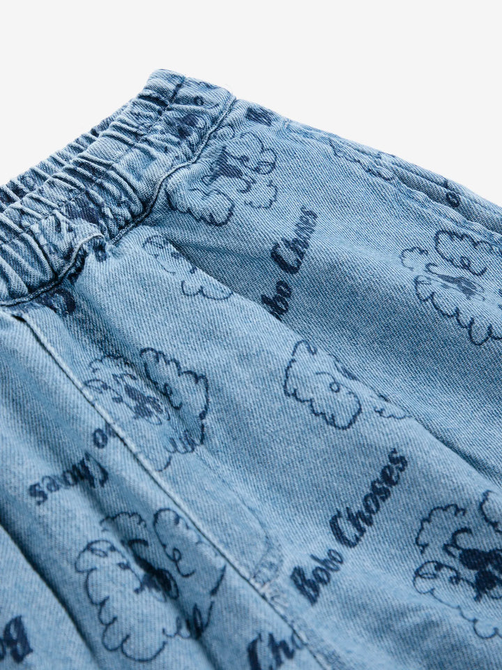 Pickles The Dog all over denim short