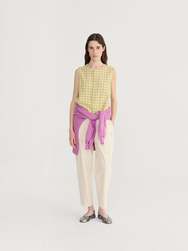 Ecru cocoon pants