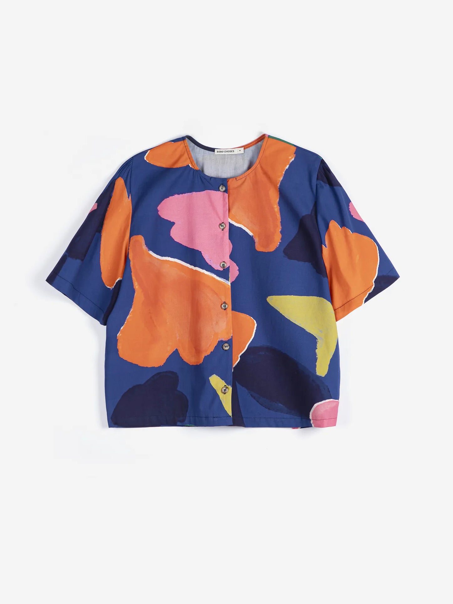 Blouse courte motif Blooming Color