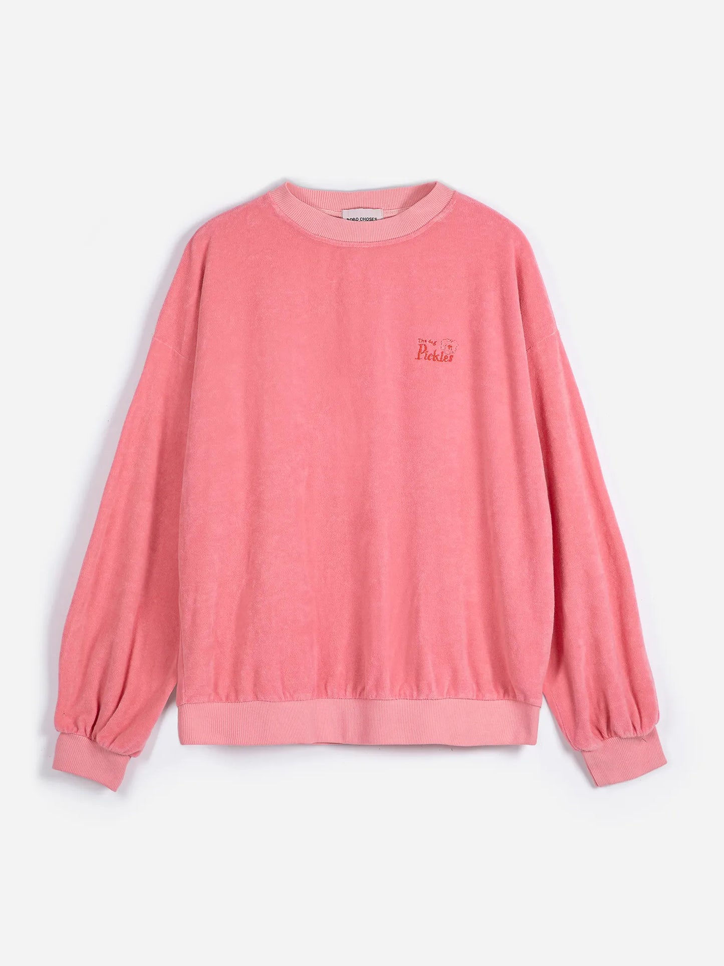 Sudadera bordada en tejido de rizo