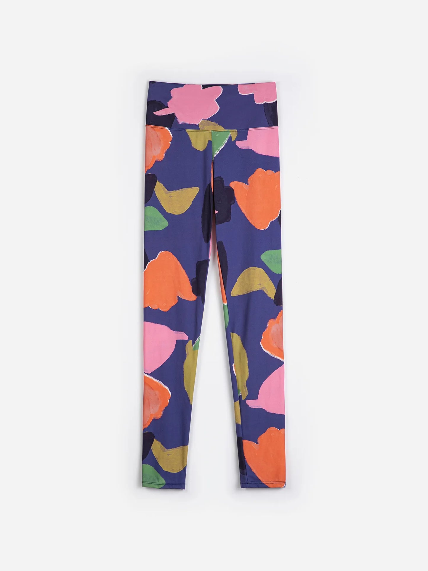 Blooming color pattern sporty leggings