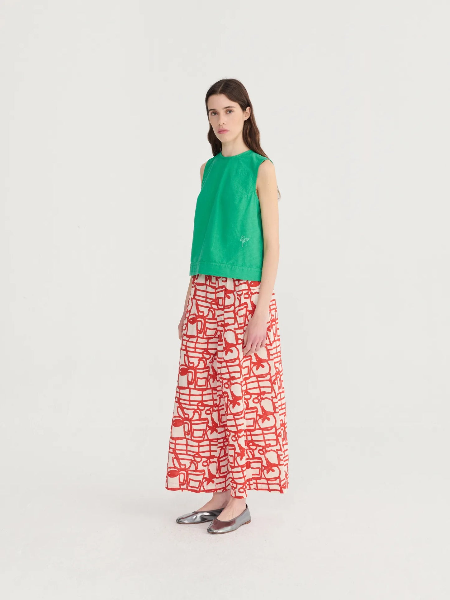 Pantalón de algodón con patrón estampado Cookery Festival