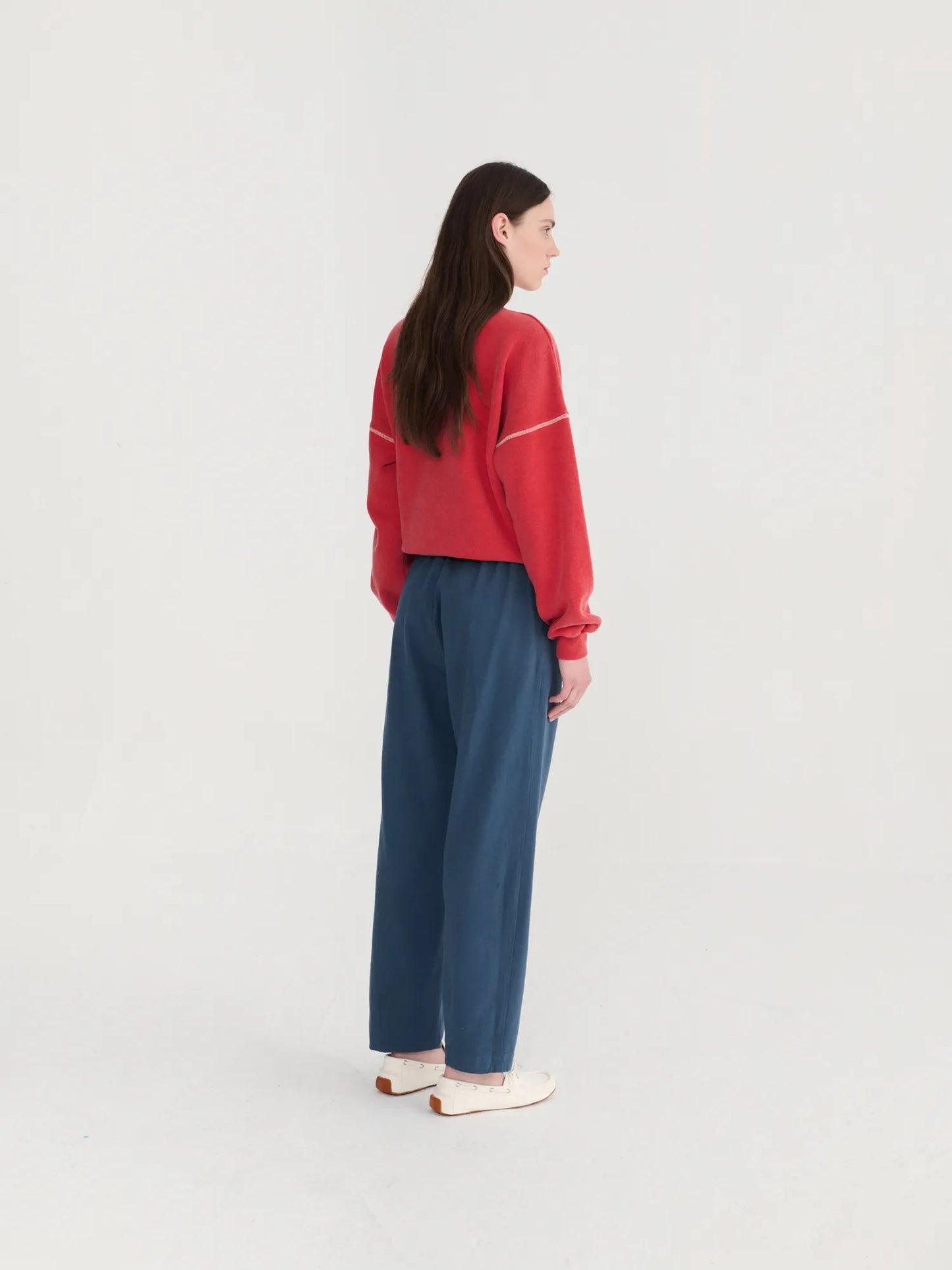 Pantalons tall recte de cama prisats