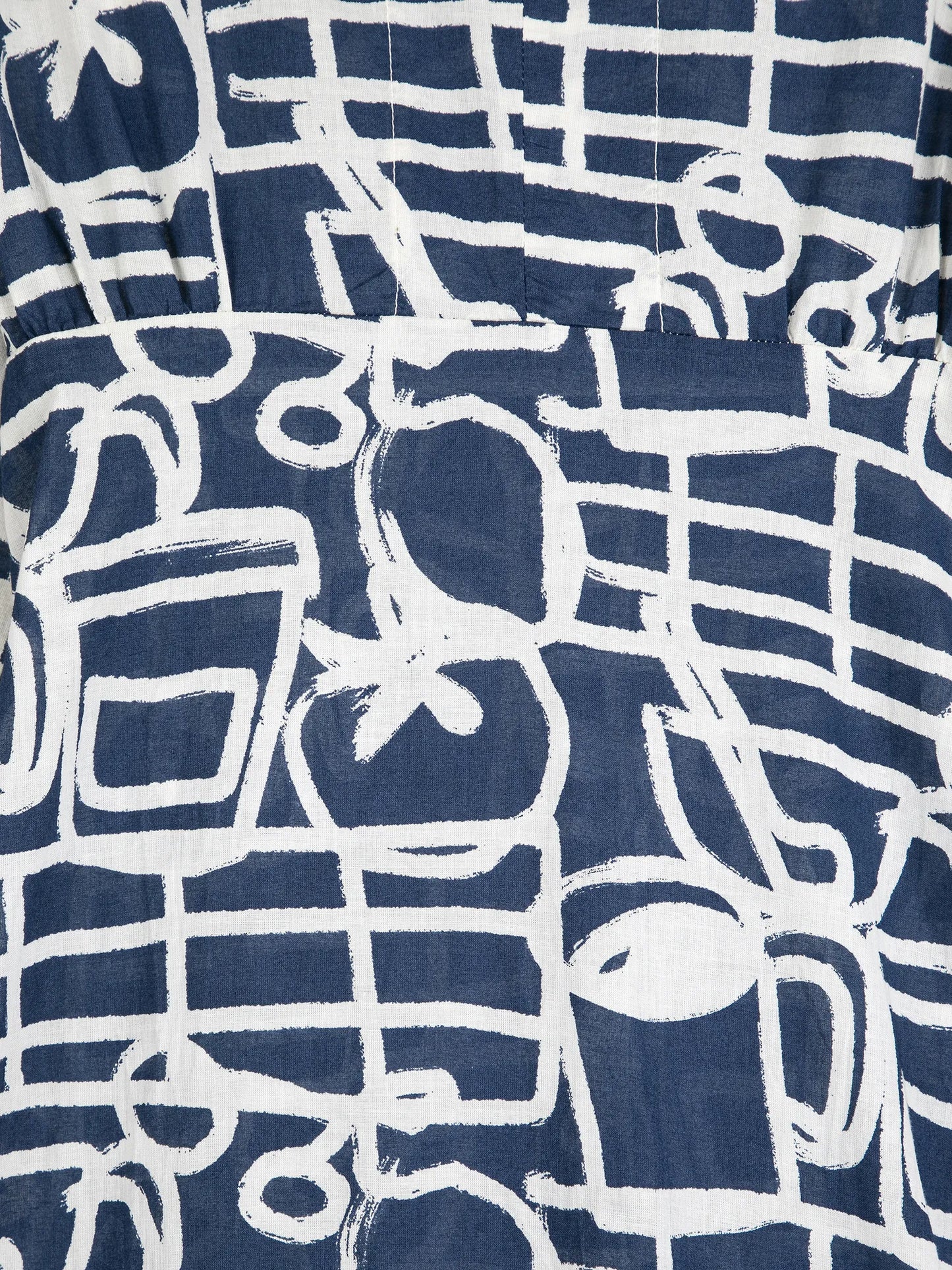 Cookery festival pattern v-neck dress