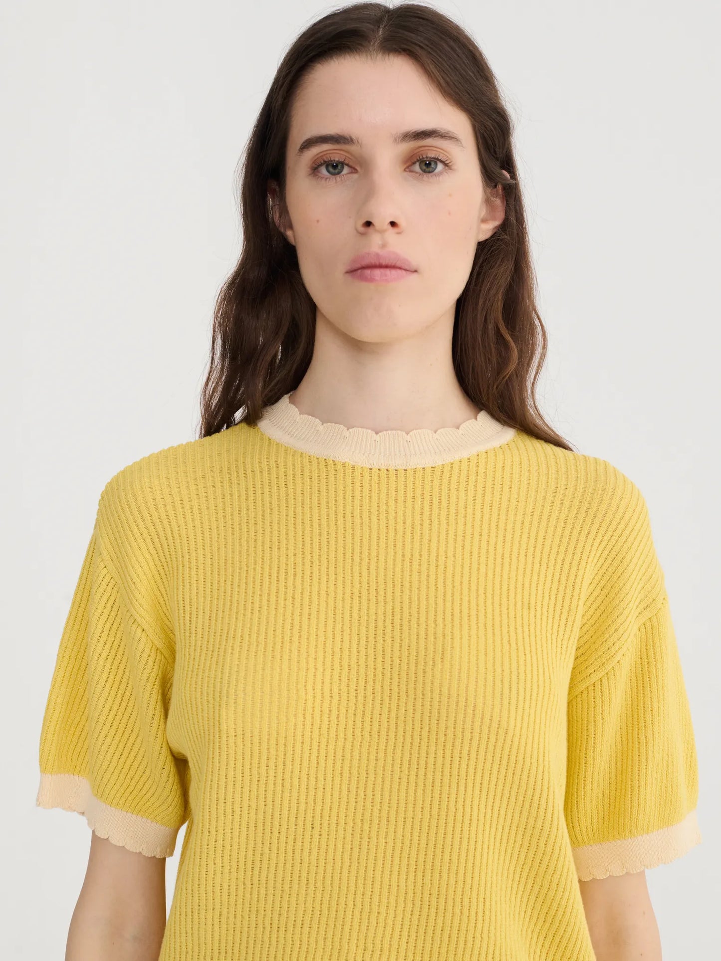 Jersey de algodón de punto calado