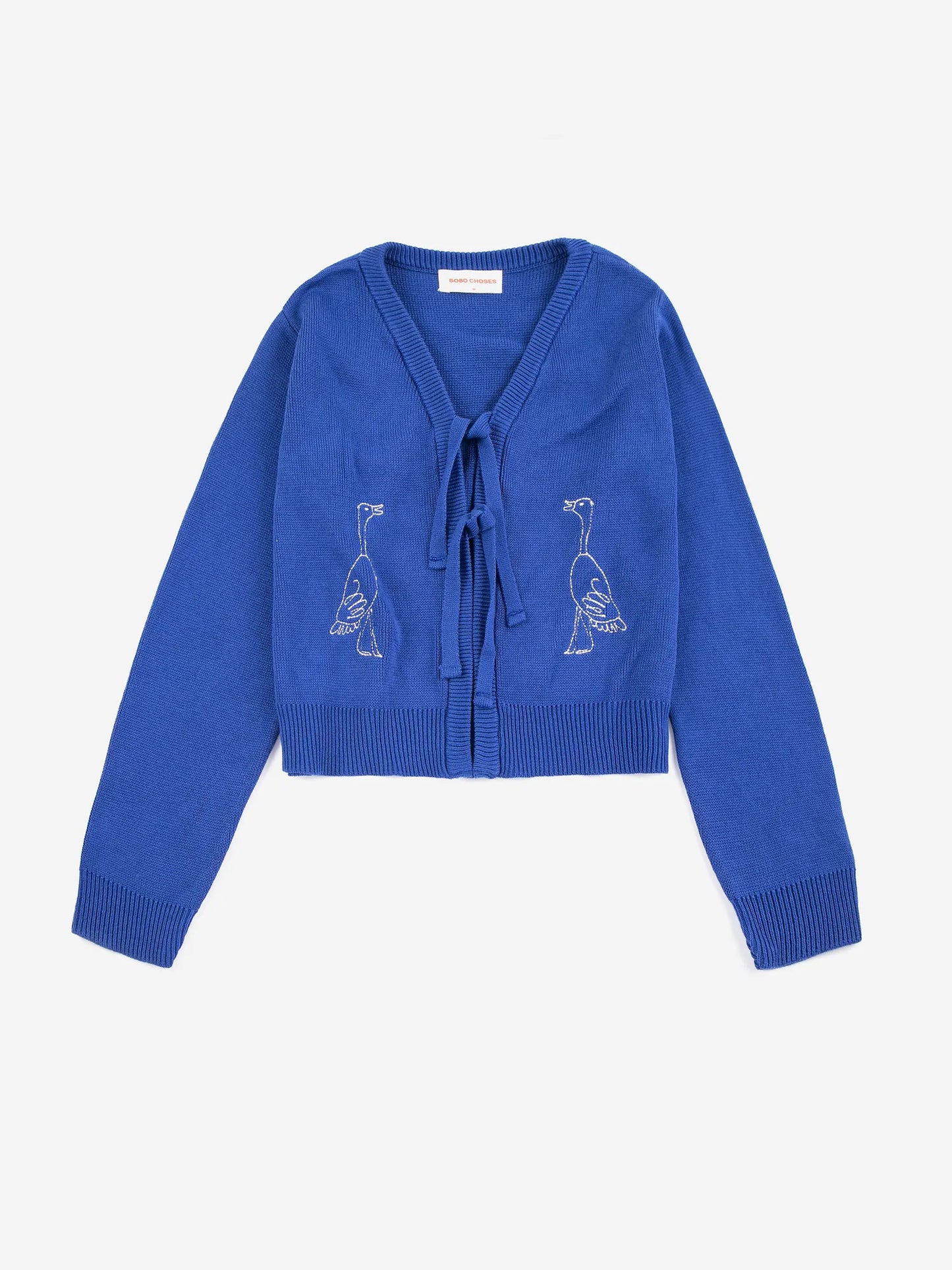 Cardigan court en coton Summer Trip Bird