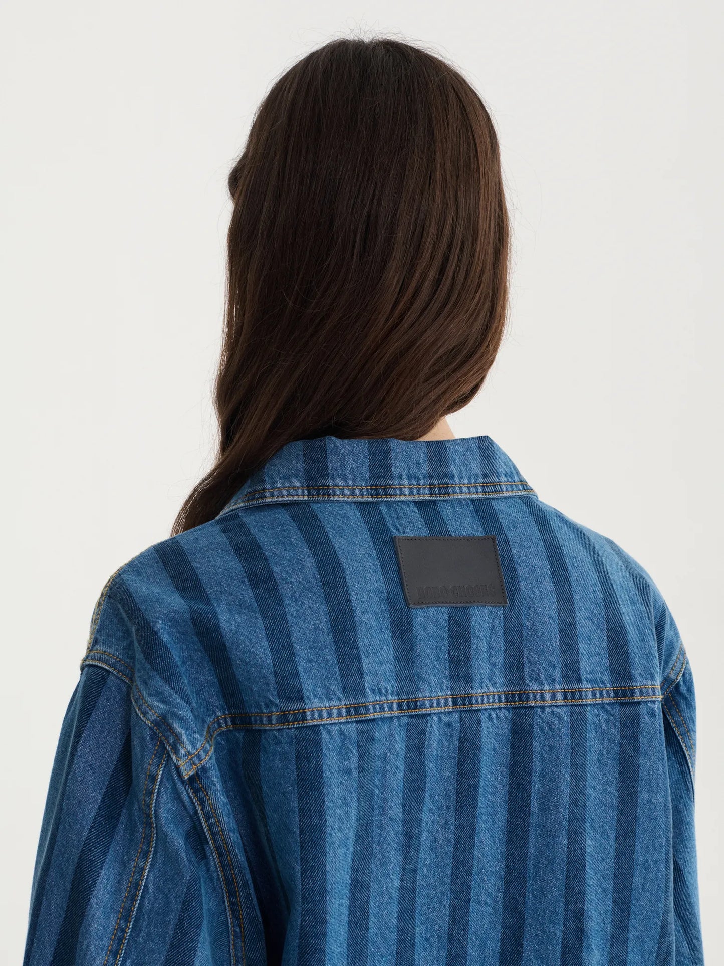 Chaqueta vaquera a rayas