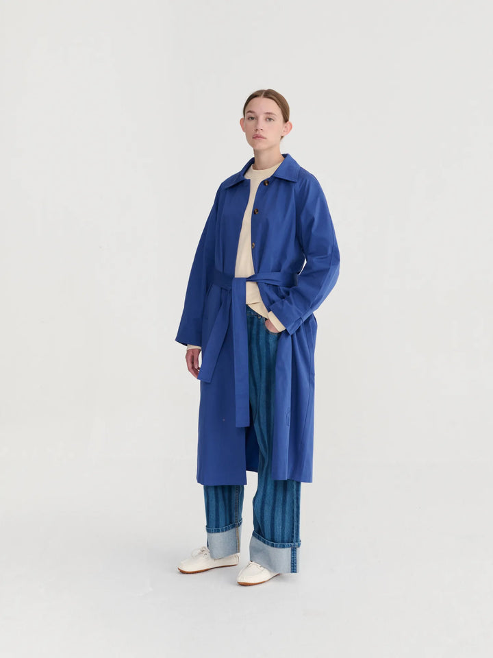Bestickter Trenchcoat