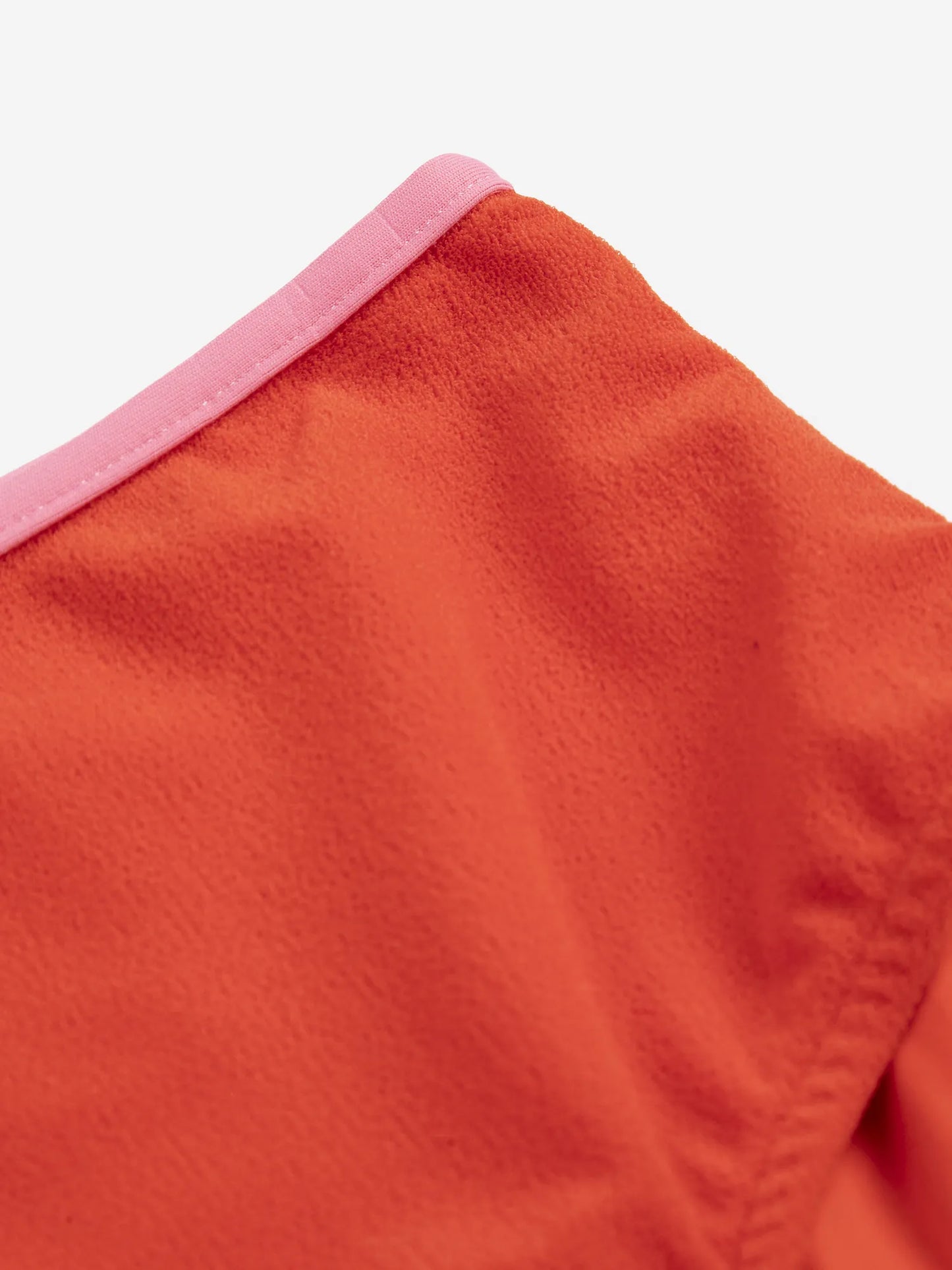 Bas de bikini taille haute en tissu éponge