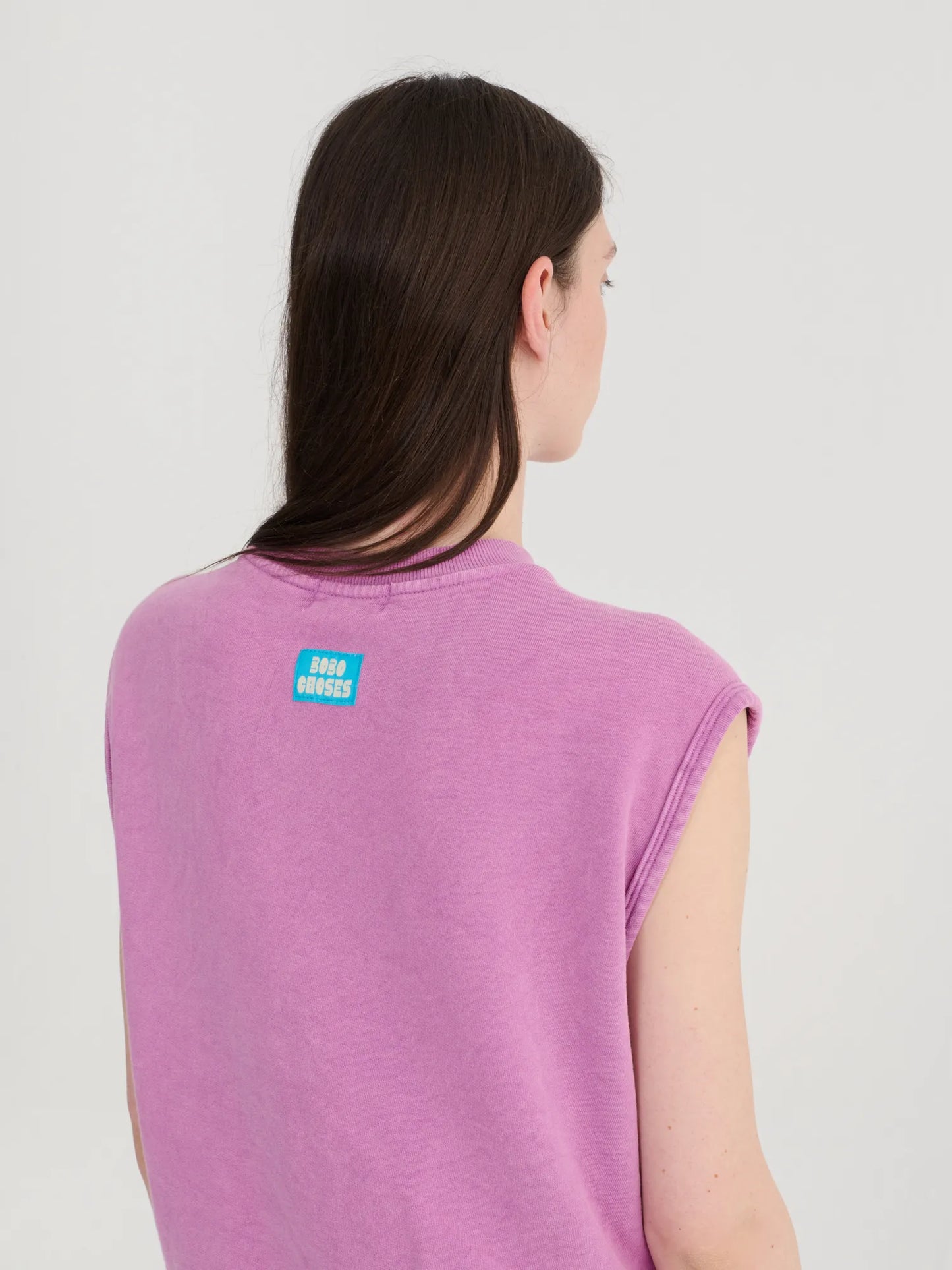 Verwaschenes ärmelloses Sweatshirt