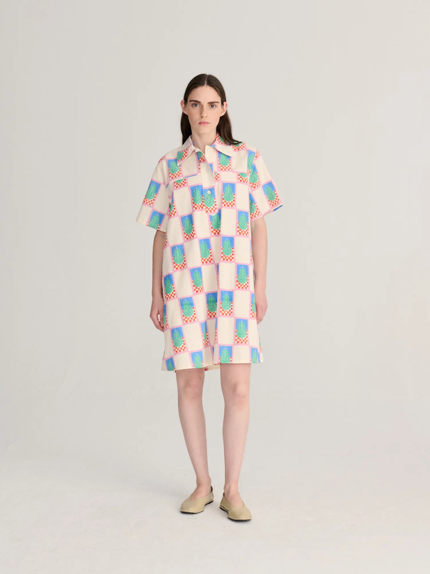 Vestit camiser mini estampat Simple Pear