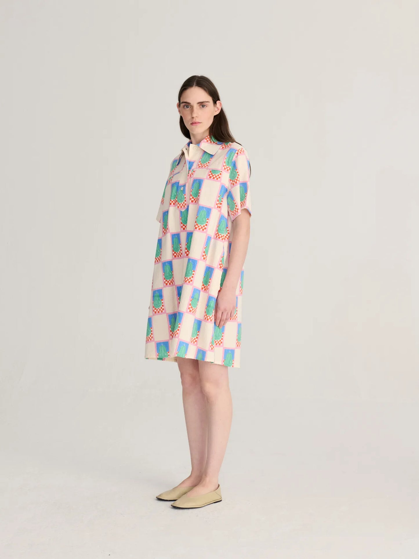 Vestit camiser mini estampat Simple Pear