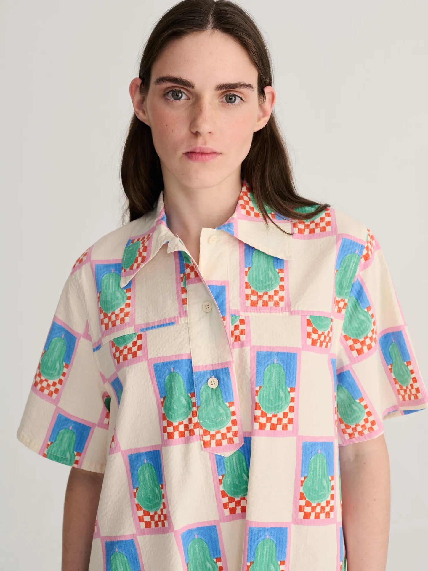 Vestit camiser mini estampat Simple Pear