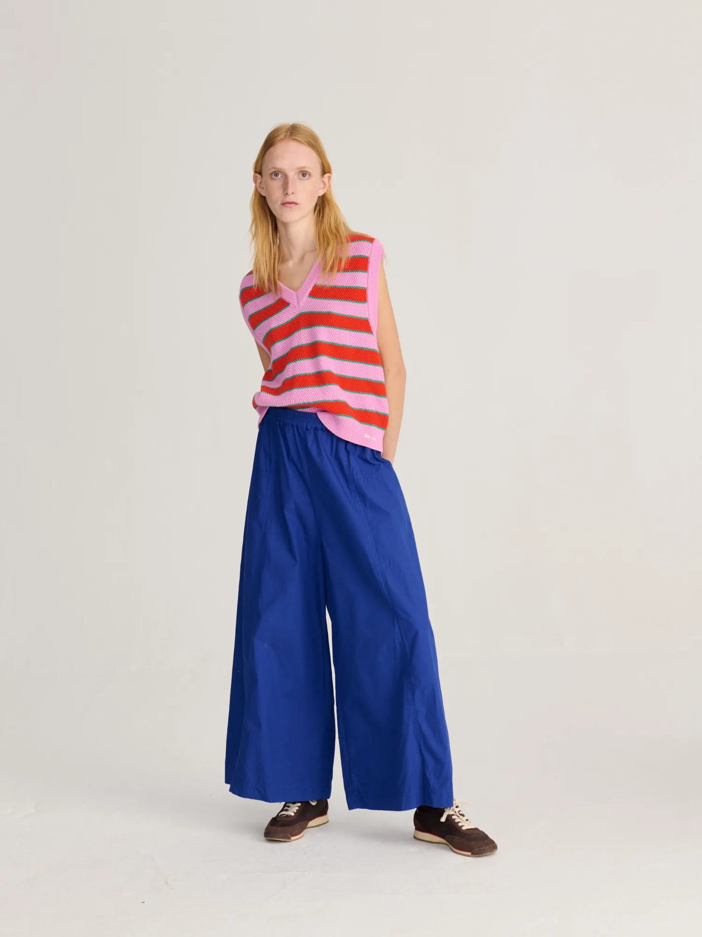 Jupe-culotte bleu Paper touch