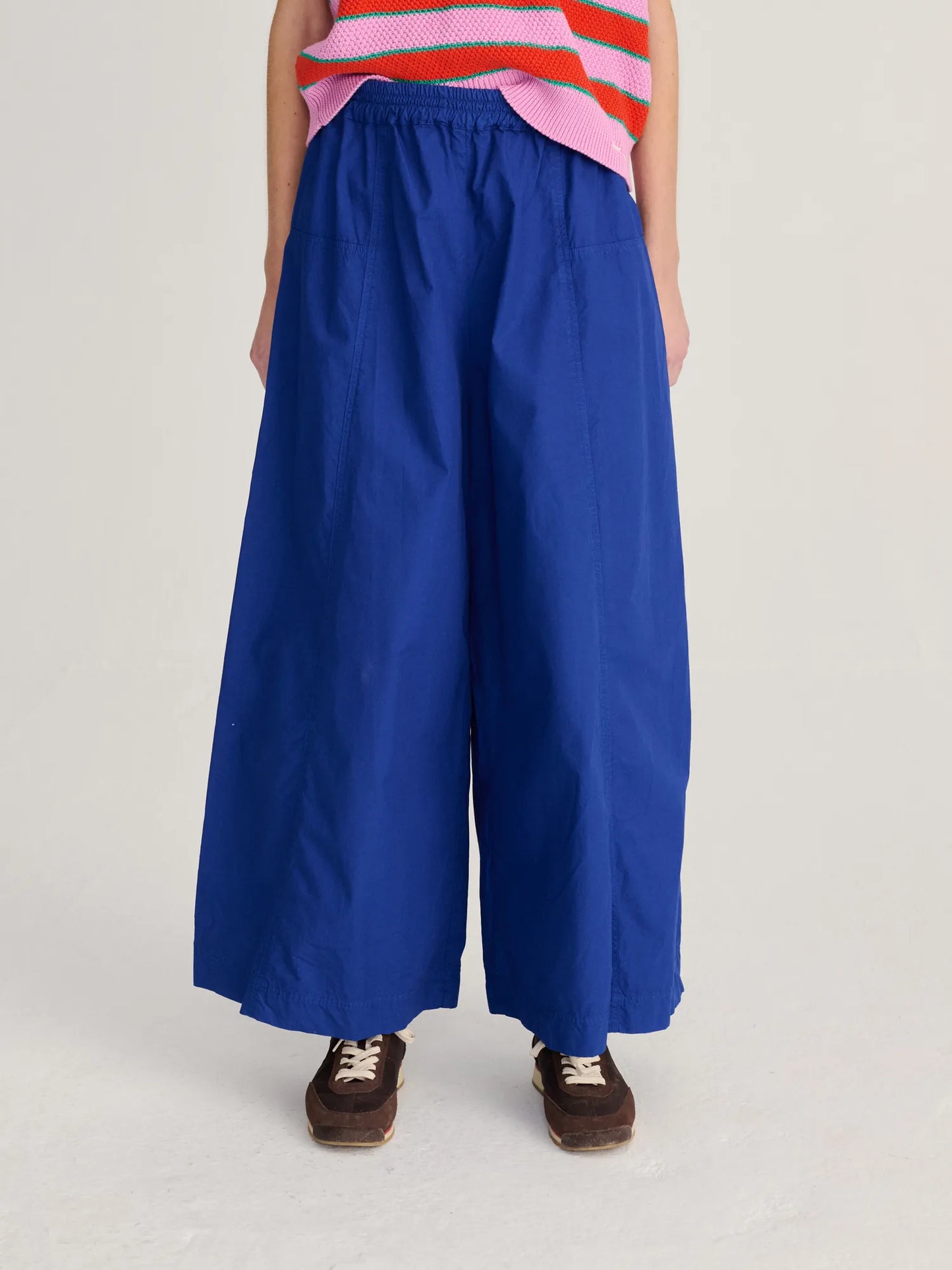 Jupe-culotte bleu Paper touch