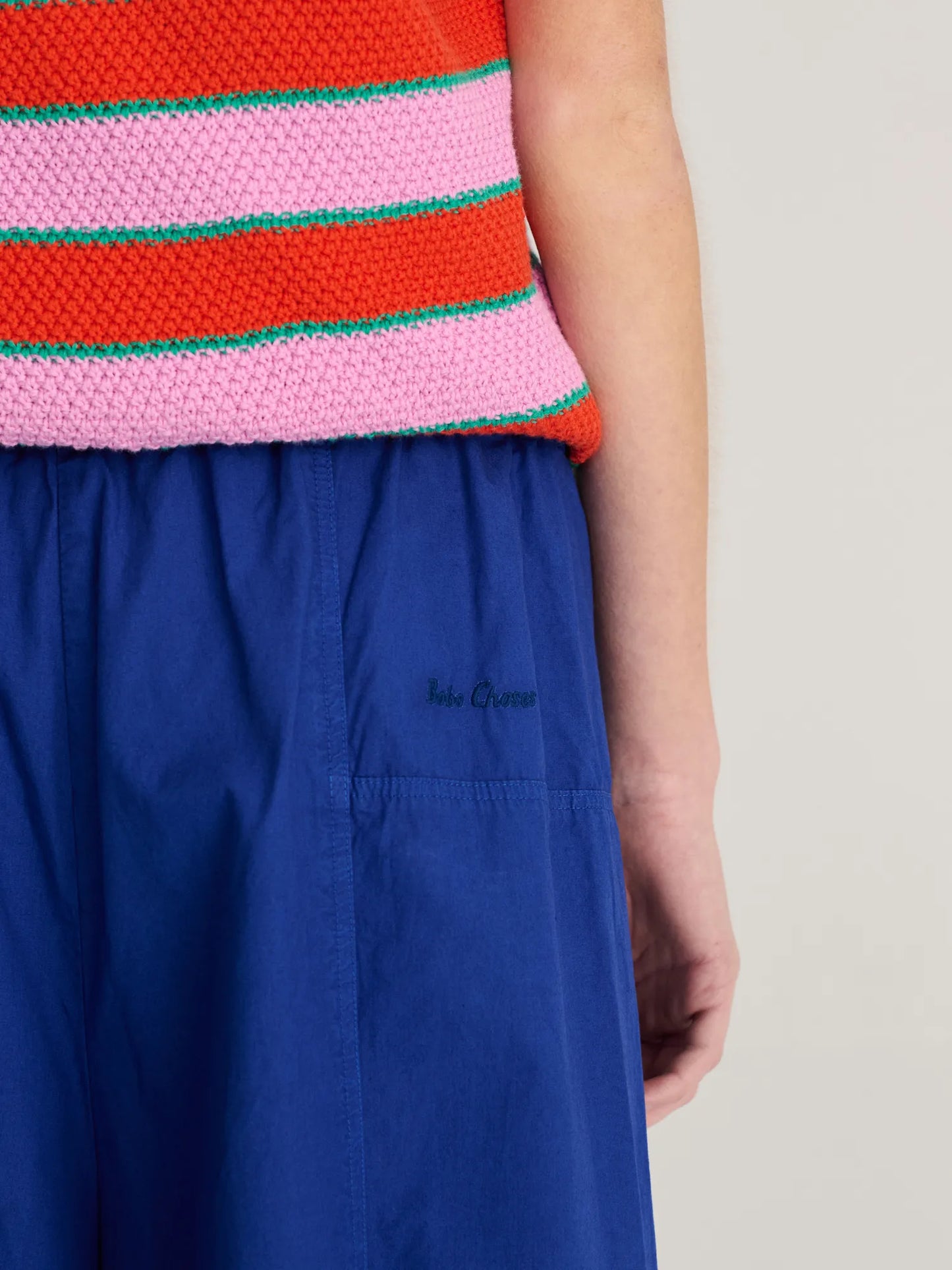 Jupe-culotte bleu Paper touch