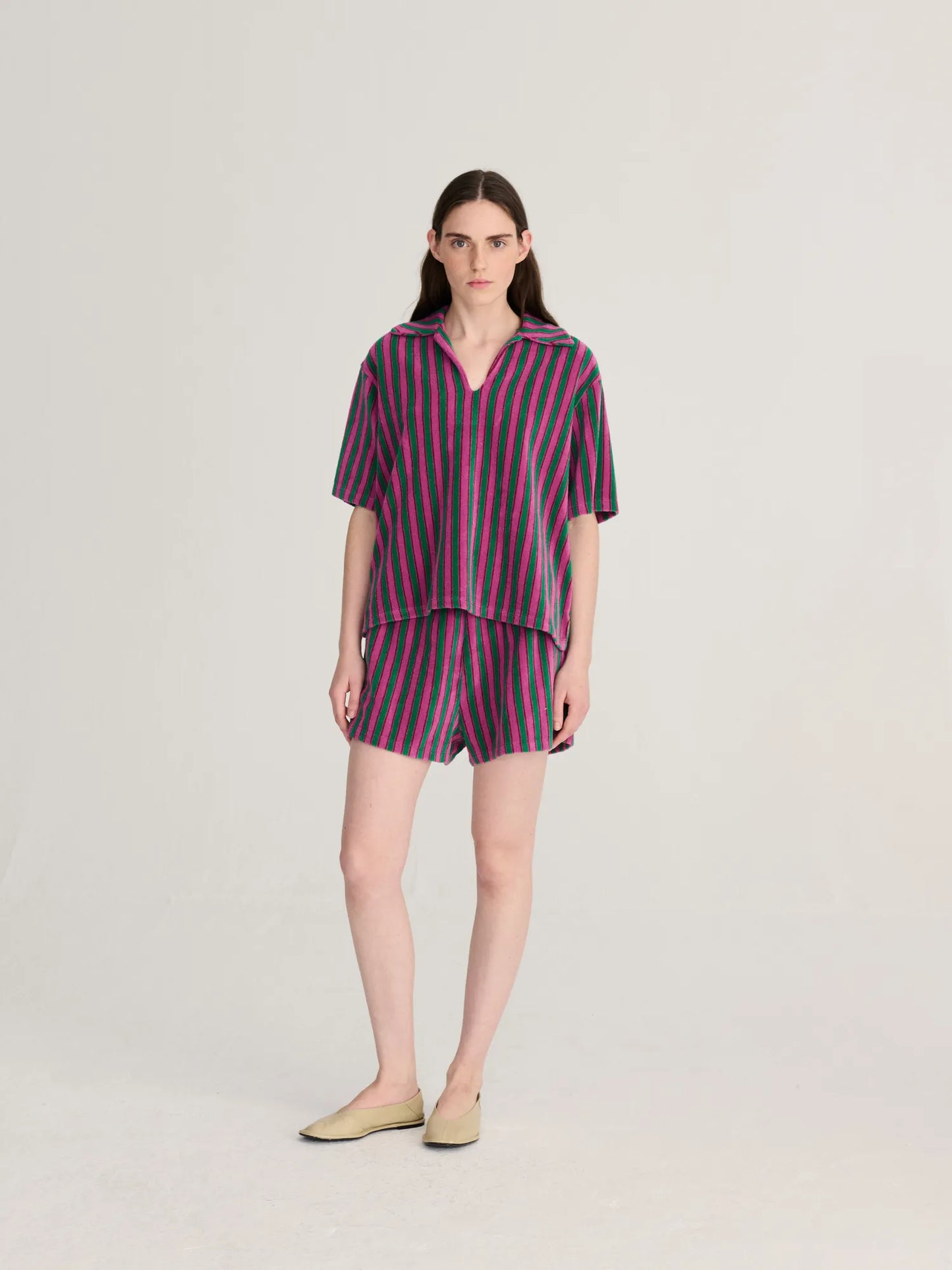 Terry polo shirt
