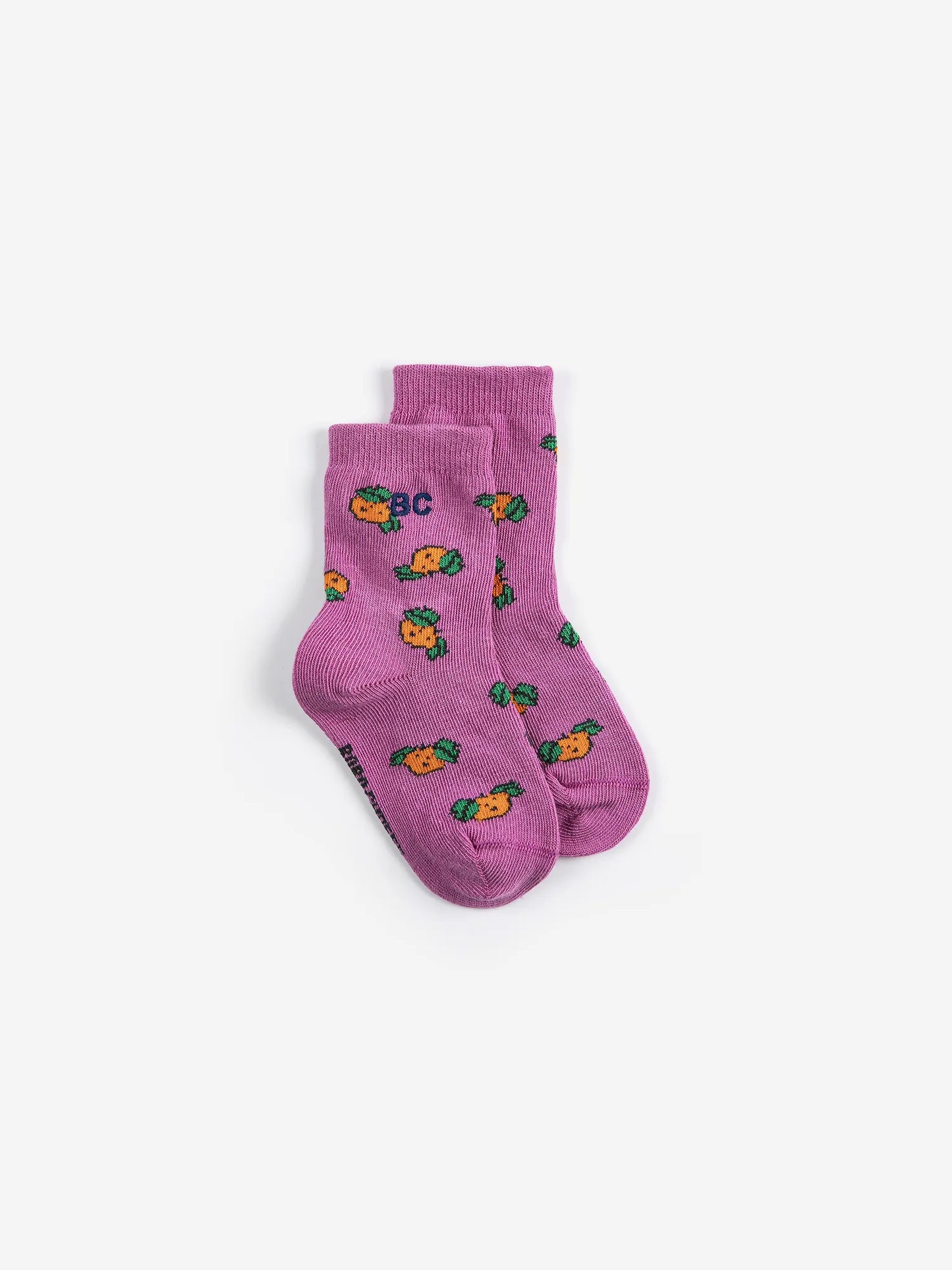Tangerine all over short socks