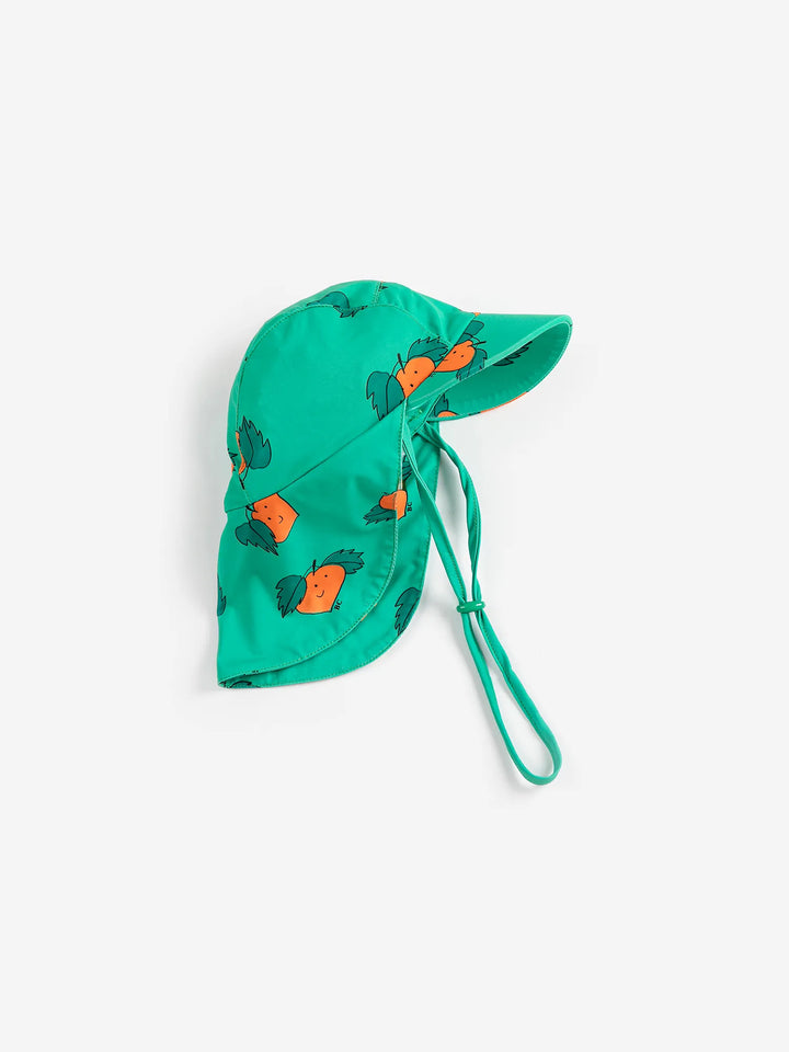 Tangerine 전체 무늬 수영 모자