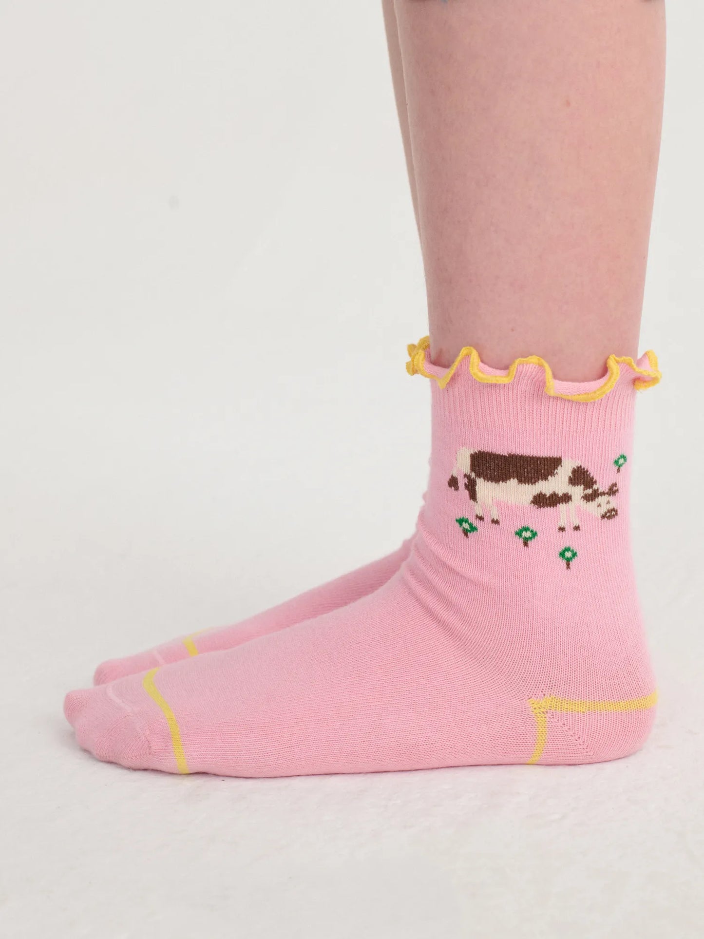 Farm Adventure ruffled short socks