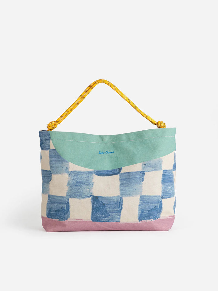 Bolso bandolera de lona Color Block