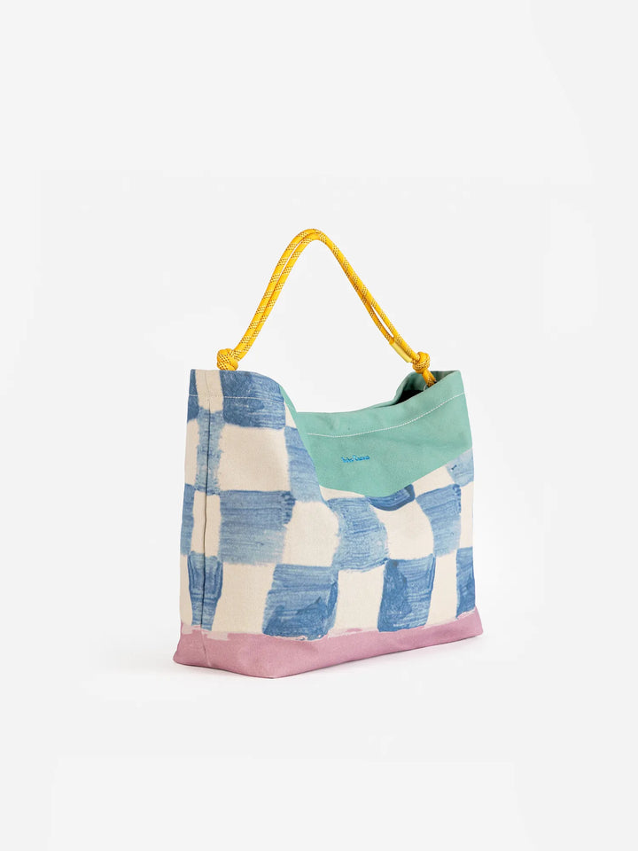 Bolso bandolera de lona Color Block