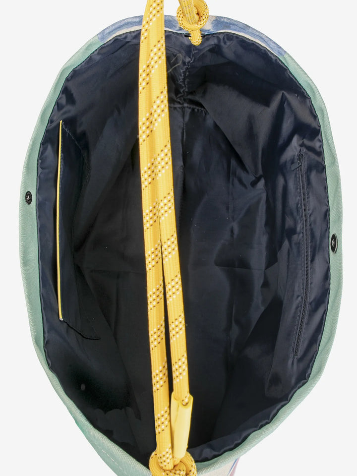 Bolso bandolera de lona Color Block