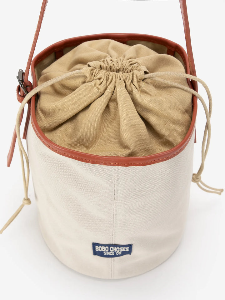 Bolso de lona tipo cubo