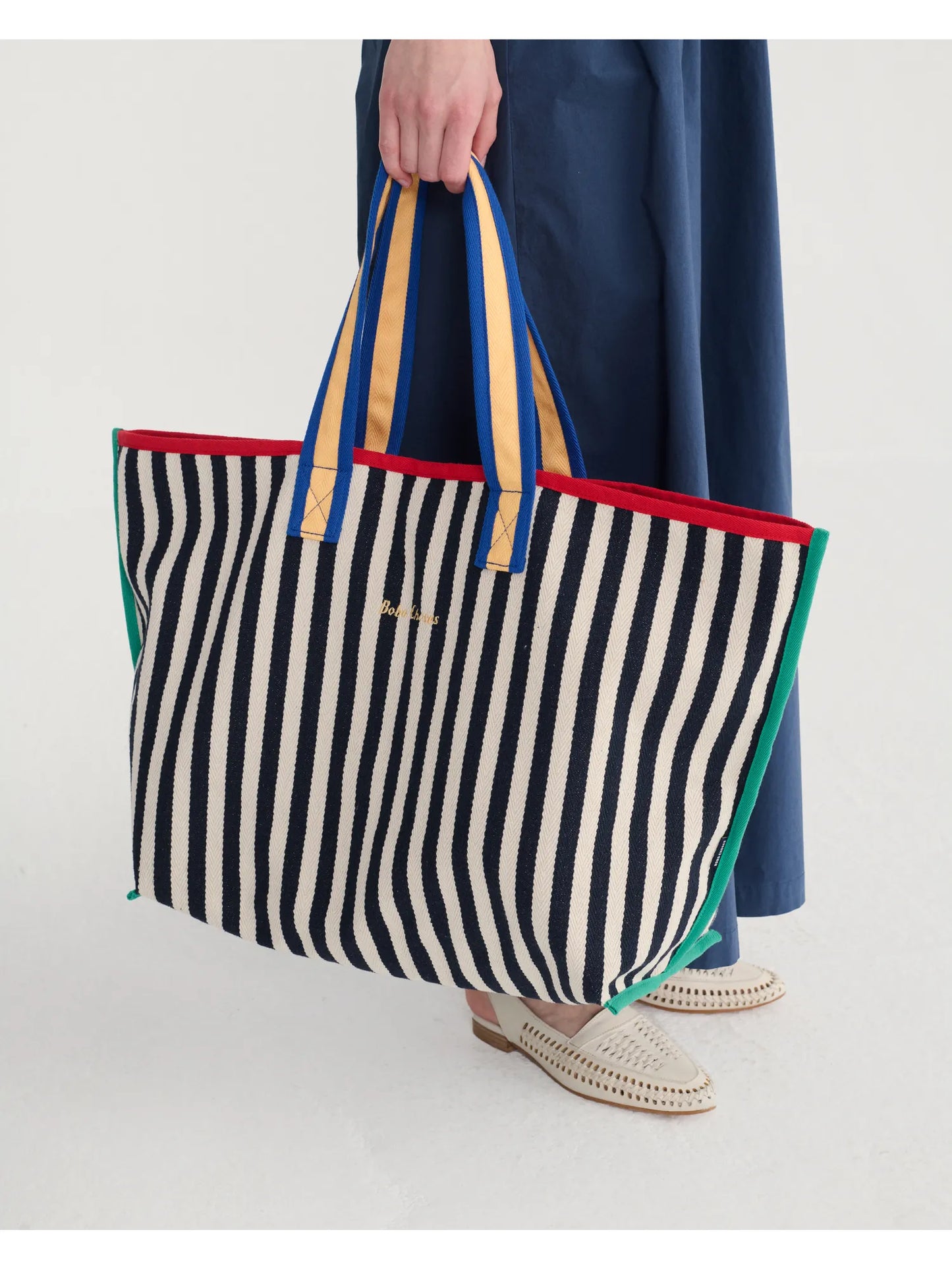 Bolso de algodón Color Block