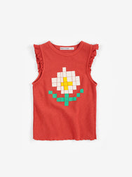 View product Pixel Daisy ruffled top
