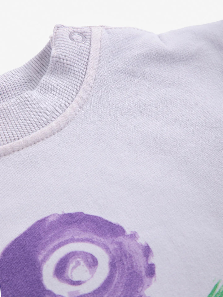 Stamp Bloom 플리스 보디슈트